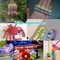 1100 Pieces,Beads for Jewelry Bracelets Making,Bracelet Beads,Plastic Beads for Crafts,Hair Beads for Braids for Girls (Multicolored)